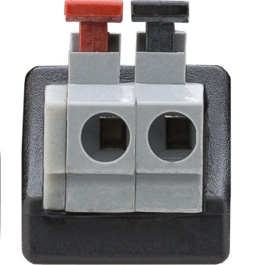 Conector DC macho Goobay 76748 5.5 x 2.1 mm Terminal Block 2-pin Negro Alta Compatibilidad