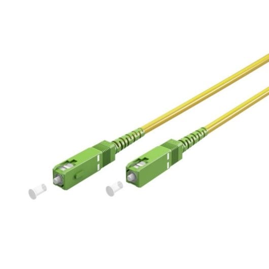 Câble Fibre Optique SC-APC Monomode Simplex 9-125 0.5 M Jaune