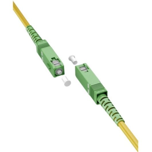 Câble Fibre Optique SC-APC Monomode Simplex 9-125 0.5 M Jaune