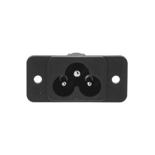 Conector De Alimentacion Iec-320-c6 Macho  Negro