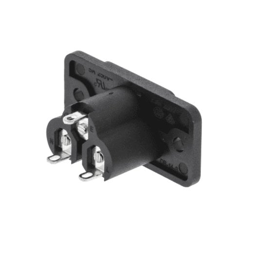 Conector De Alimentacion Iec-320-c6 Macho  Negro
