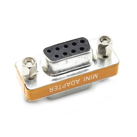 Adaptador Null-modem Db9 Hembra-hembra  Gris