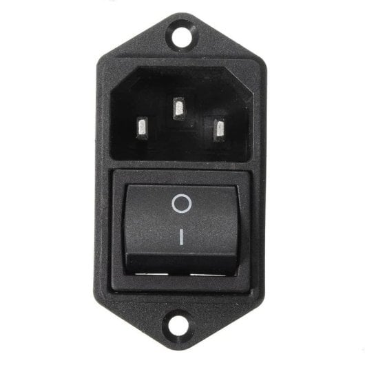 Conector Alimentacion Iec320 C14 Ac 250v 10a  Negro
