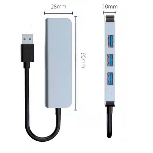 Hub Usb 3.0 Con 4 Puertos 5v 2a