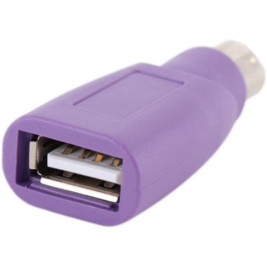 Adaptador Usb A Ps2 Para Teclado  Morado