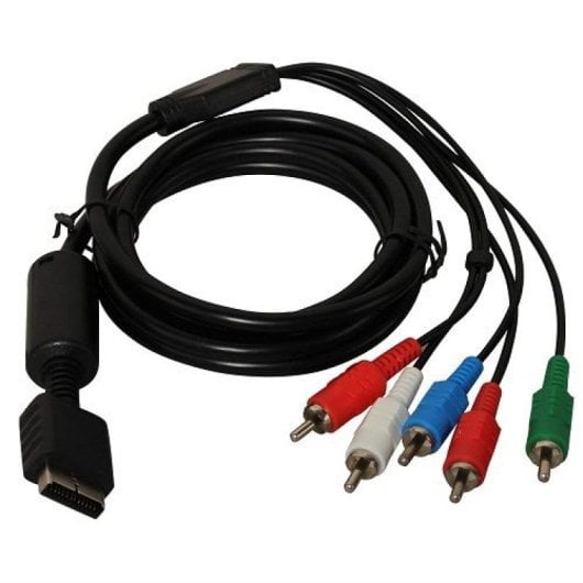 Cable Video Componente Para Playstation 3 Y 2  Negro