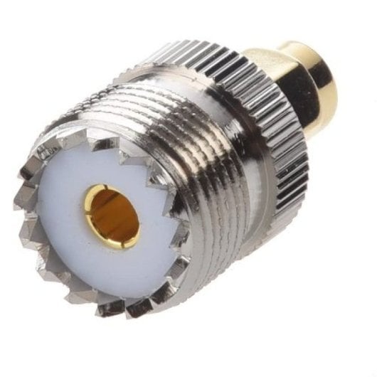 Adaptador Tipo Uhf So-239 Hembra - Sma Macho  Gris