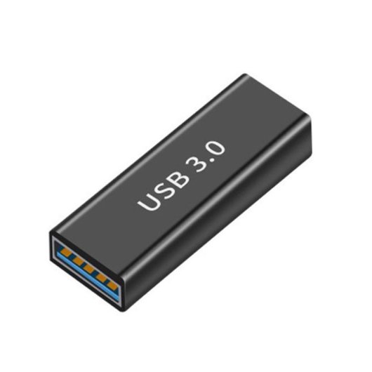 Adaptador Empalme Usb 3.0 Tipo A Hembra Metalico  Negro