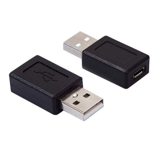 Adaptador Micro Usb Tipo B Hembra A Usb Tipo A Macho  Negro