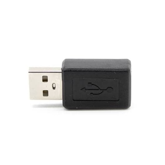 Adaptador Micro Usb Tipo B Hembra A Usb Tipo A Macho  Negro