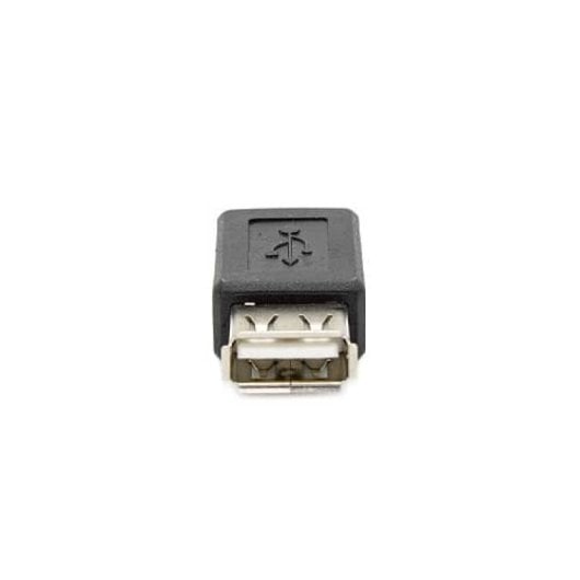 Adaptador Micro Usb Tipo B Hembra A Usb Tipo A Hembra  Negro