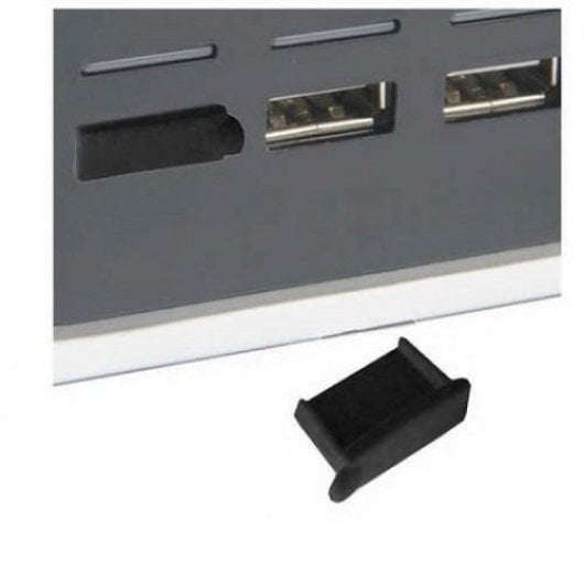 Tapon Anti-polvo Para Puerto Usb (10ud/bolsa)  Negro
