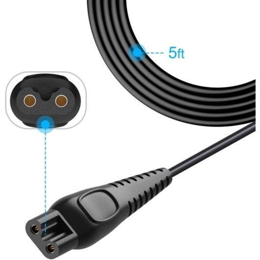 Alimentador Afeitadoras Philips Multigroom 15v 380ma  Negro