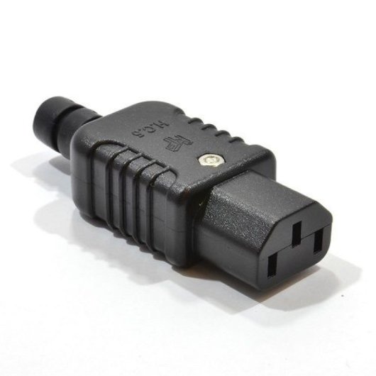 Conector Alimentacion C13 Hembra  Negro 10 A