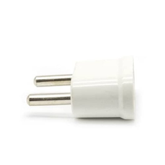 Adaptador De Enchufe De Eeuu A Enchufe Europeo 2  Blanco