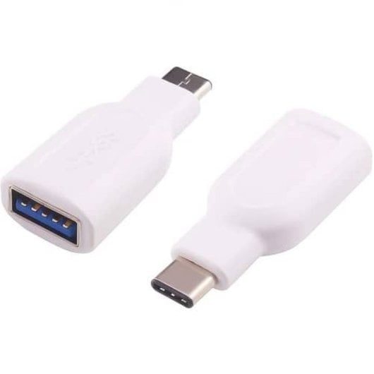Adaptador Usb 3.0 Tipo A Hembra A Usb Tipo C Macho  Blanco