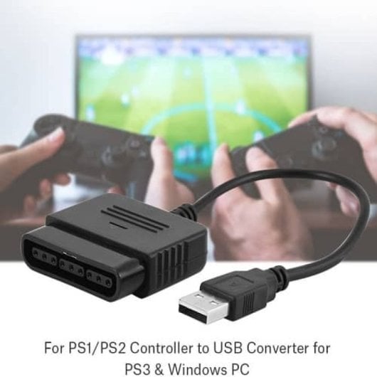 Adaptador Conversor Para Mando De Ps1 Ps2 A Ps3 O Pc  Negro