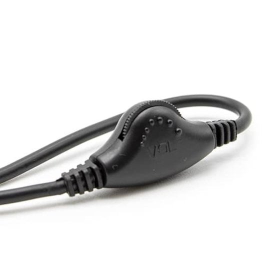 Cable Alargador De Audio Con Control De Volumen 1 M Negro