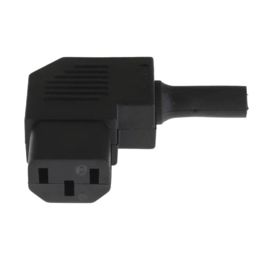 Conector Alimentacion C13 Iec Acodado Hembra