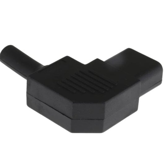 Conector Alimentacion C13 Iec Acodado Hembra