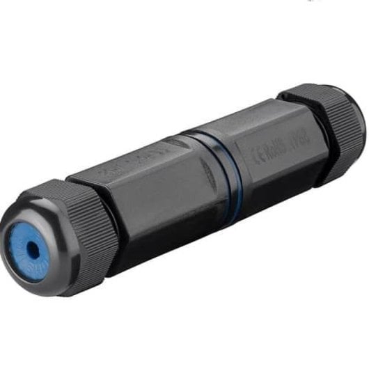 Conector De Cable Red Rj45 Cat6 Ip68  Negro