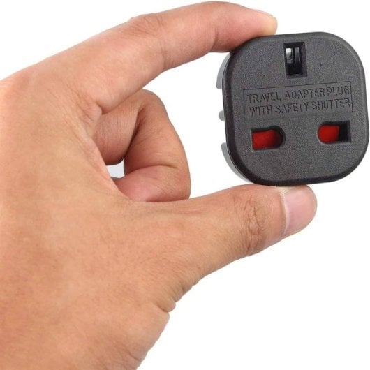 Adaptador De Enchufe De Uk A Enchufe Europeo  Negro