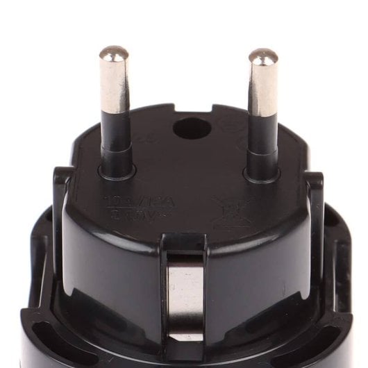 Adaptador De Enchufe De Uk A Enchufe Europeo  Negro