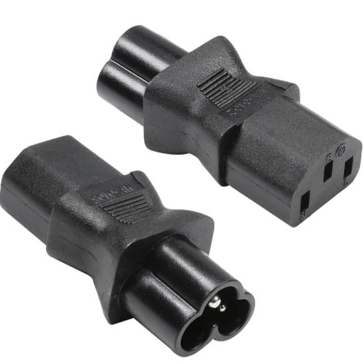 Adaptador Alimentacion C13 Hembra A C6 Macho  Negro