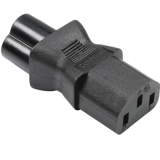 Adaptador Alimentacion C13 Hembra A C6 Macho  Negro