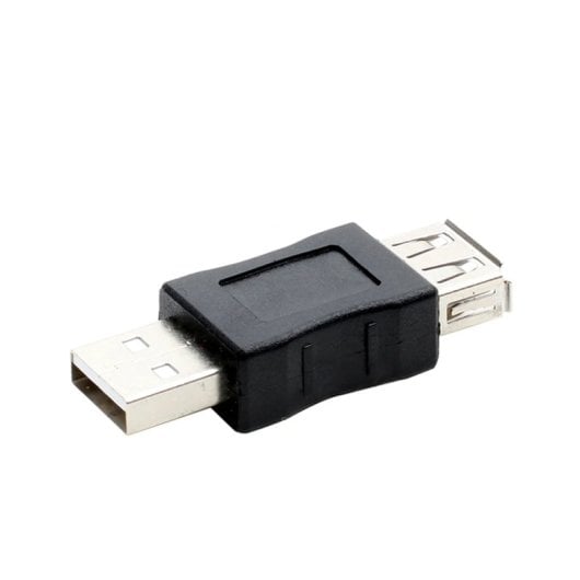 Adaptador Usb 2.0 Hembra A Usb Macho Tipo A  Negro