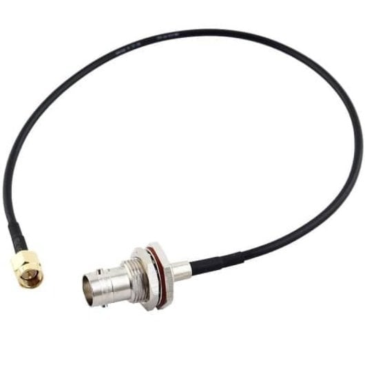 Adaptador De Antena Coaxial Bnc Hembra A Sma Macho 0.30 M Negro