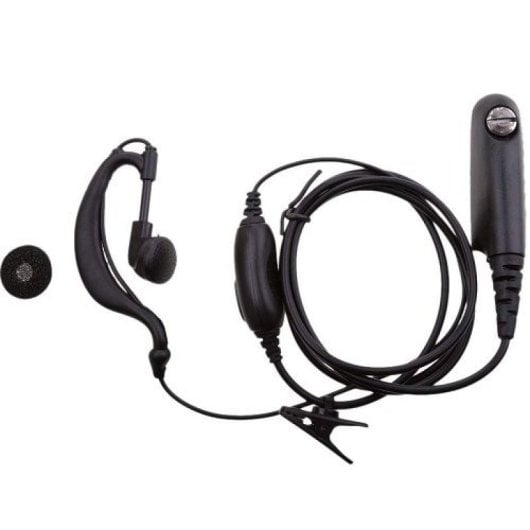 Auricular Microfono Ptt Para Emisora Walkie Motorola 1 M Negro