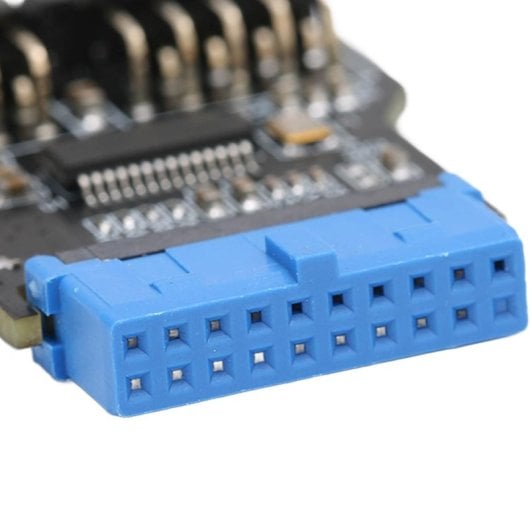 Adaptador Usb 19 Pines Hembra A Dual 9 Pin