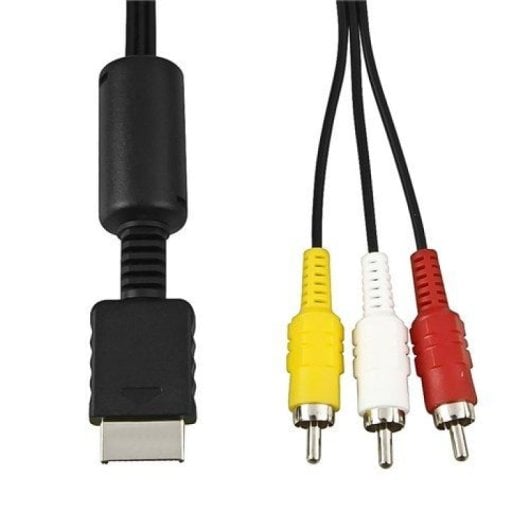 Cable Video Para Playstation 1 Y 2  Negro