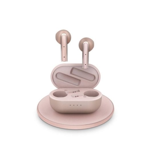 Auricular True Wireless Energy Sistem Style 4 Ultra Qi, sensor de proximidad, 25h, oro rosa