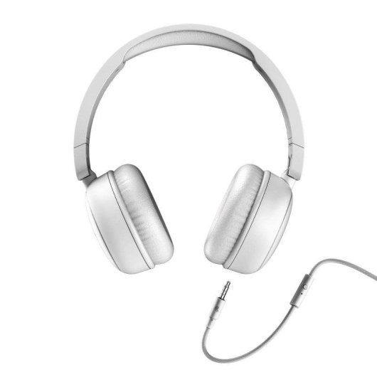 Auriculares Energy Sistem con cable, micrófono, diseño circumaural y cable extraíble negro