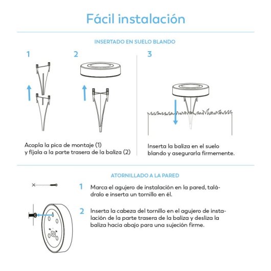 Pack De 3+1 Balizas Solares Led Garza Con Luz Neutra De 4000k Y Sensor Crepuscular
