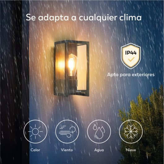 Aplique De Exterior Solar Led Vintage Garza - Iluminación Eficiente De 400lm Con Sensor De Movimiento Y Autonomía De 8 H