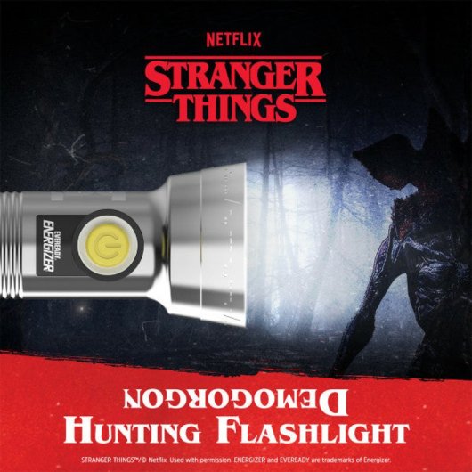 Linterna Led De Stranger Things - Edición Limitada Coleccionista Con Pilas Incluidas, Vintage, Gris (e303659400)