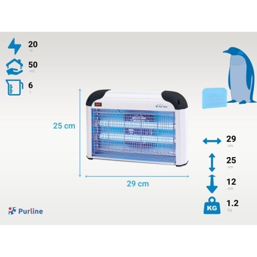 Mata Insectos 20w Con Luz Ultravioleta