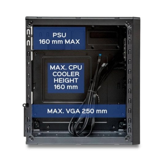 UNYKAch NUMEN 300 PRO Caixa Micro-ATX com 4x USB Preta/Vermelha