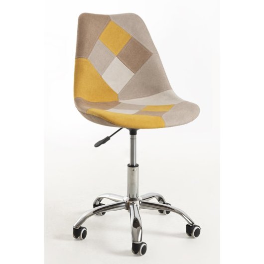 Sillas De Escritorio - Silla Neo Patchwork - Amarillo