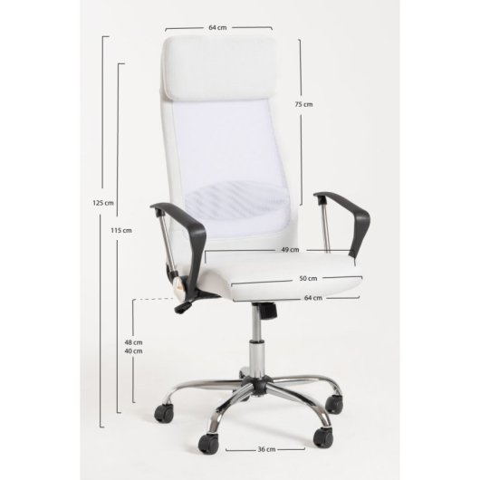 Regalos Miguel - Sillas De Escritorio - Silla Kon - Blanco