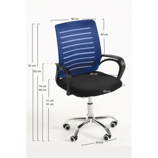 Regalos Miguel - Sillas De Escritorio - Silla Visi - Azul