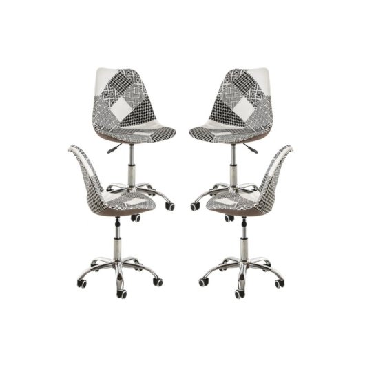 Packs Sillas - Pack 4 Sillas Neo Patchwork - Patchwork Blanco Y Negro