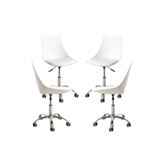 Packs Sillas - Pack 4 Sillas Blok Office - Blanco