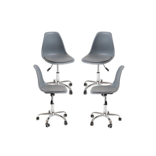 Packs Sillas - Pack 4 Sillas Dami Office - Gris Oscuro
