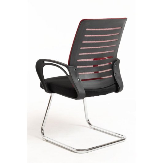 Sillas De Escritorio - Silla Confidente Binet - Rojo
