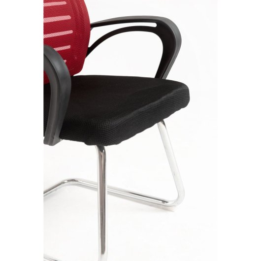 Sillas De Escritorio - Silla Confidente Binet - Rojo