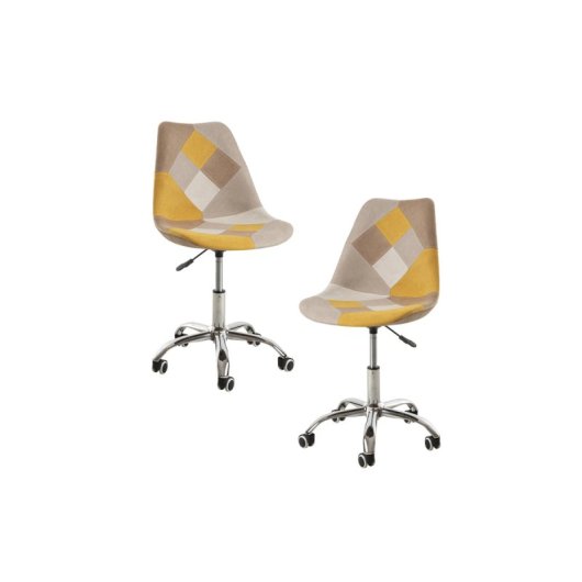 Packs Sillas - Pack 2 Sillas Neo Patchwork - Amarillo
